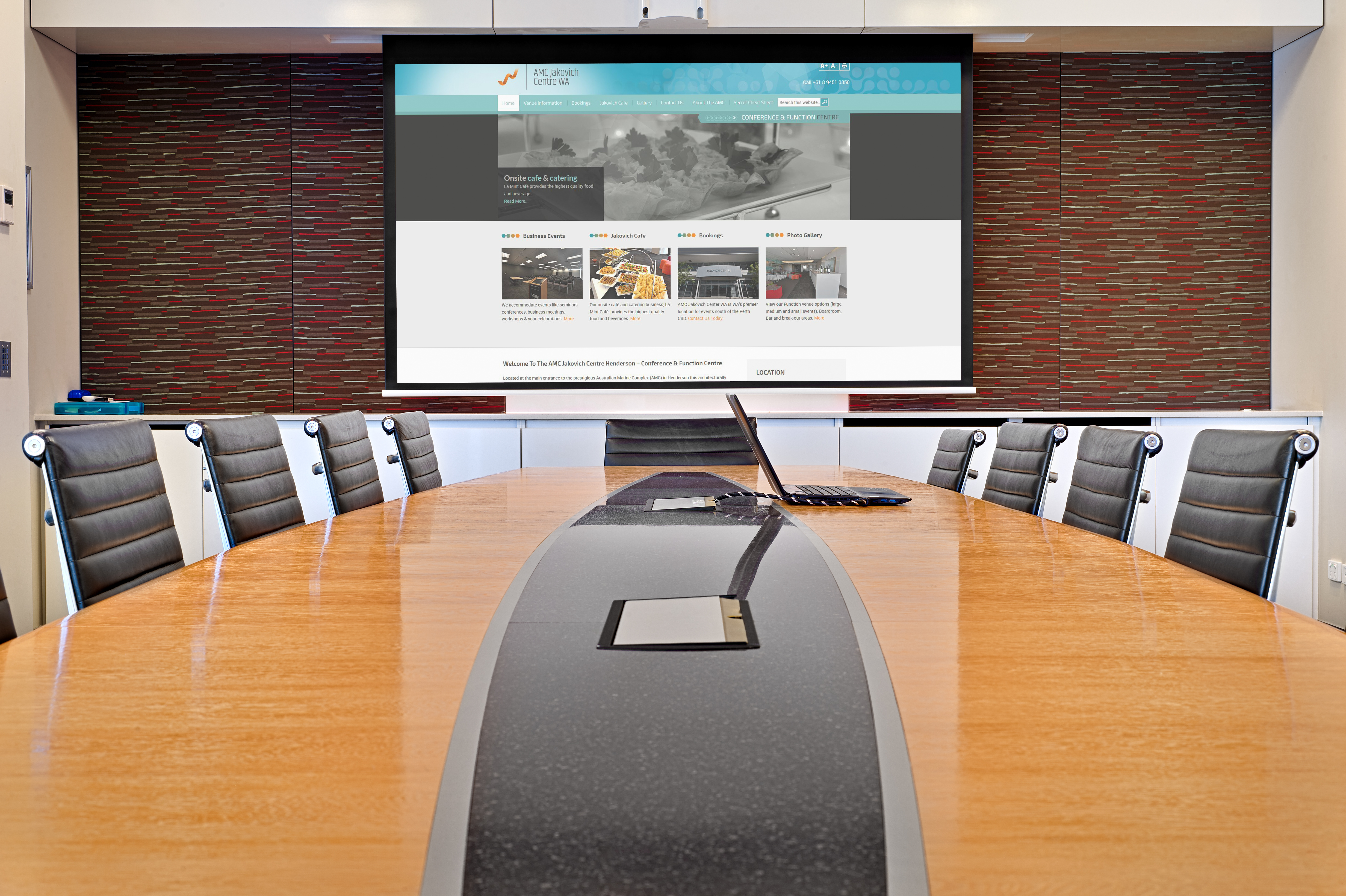 Thomas Peel Boardroom view from end of table